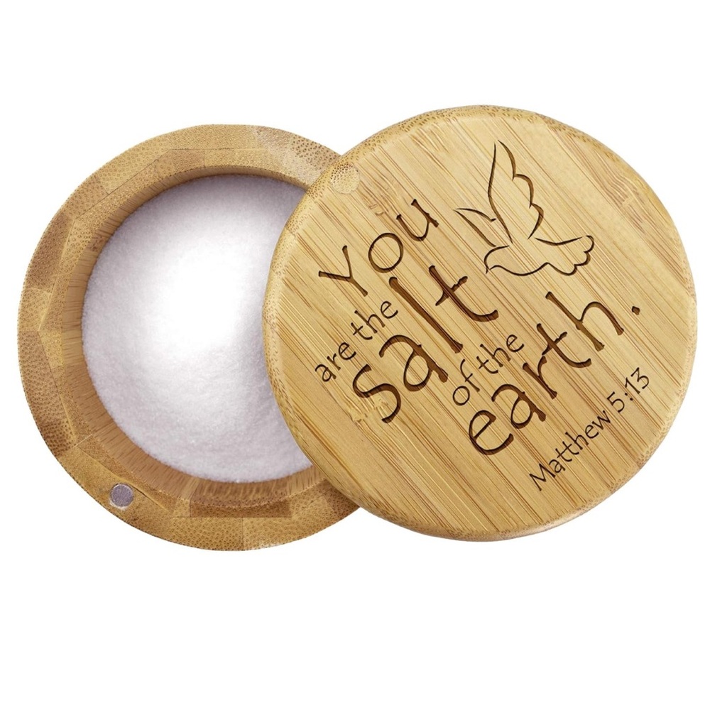 Salt & Storage Box - Natural Bamboo